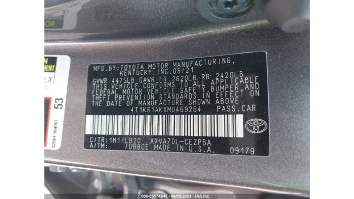 2021 Toyota Camry Xse - Image 7